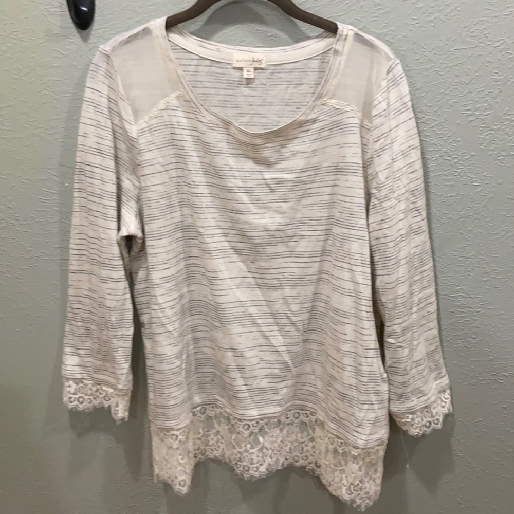 Maison Jules long sleeve with lace details